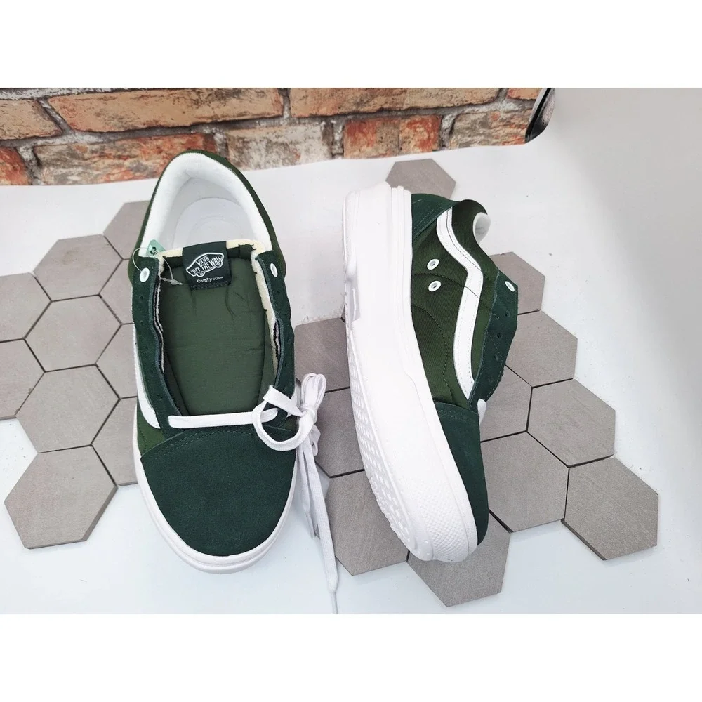 Vans OTW Old Skool Over CC Green White Skate Shoes VN0A7Q5EDGY Men Sz‎ 10 Chunky